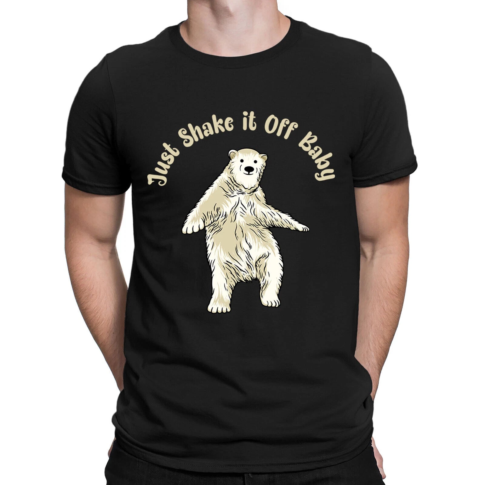 Just Shake it Off Baby Animal Funny Humor Mens Womens T-Shirts Tee Top #BAL