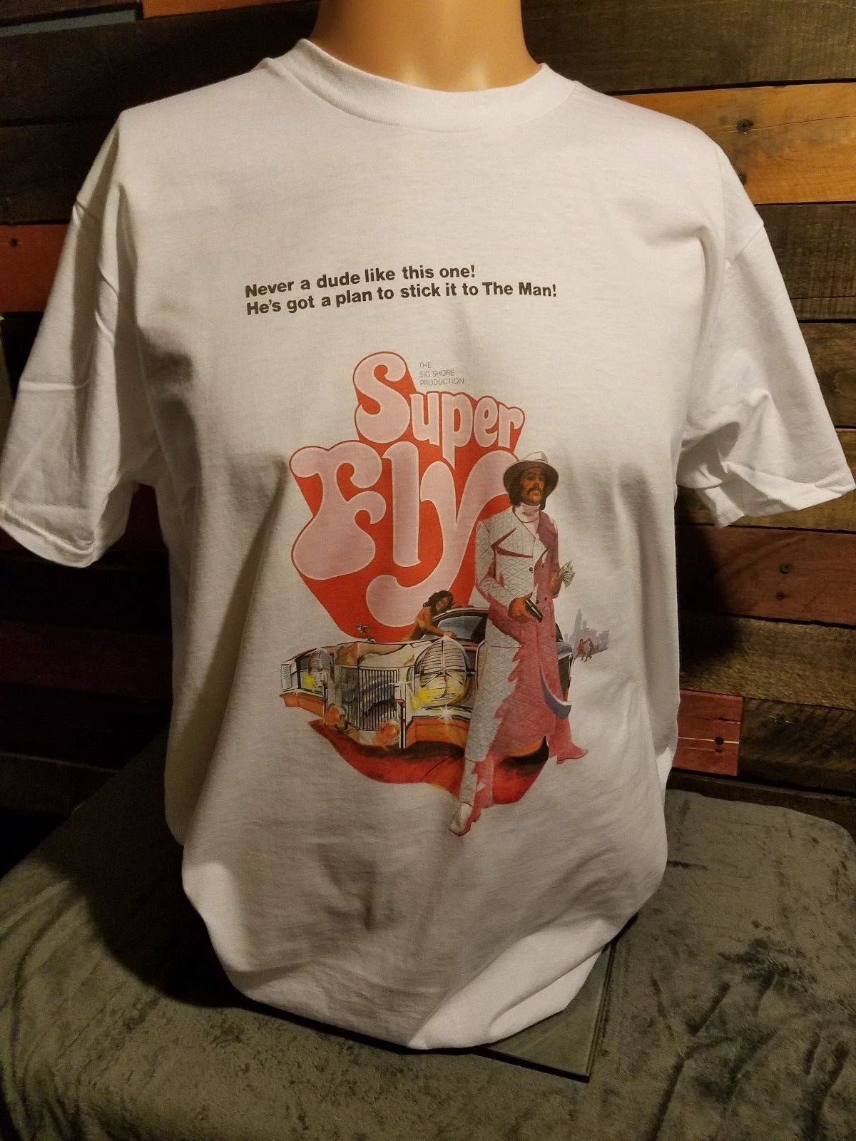 SUPER FLY T shirt  Classic Movie Retro Style Superfly