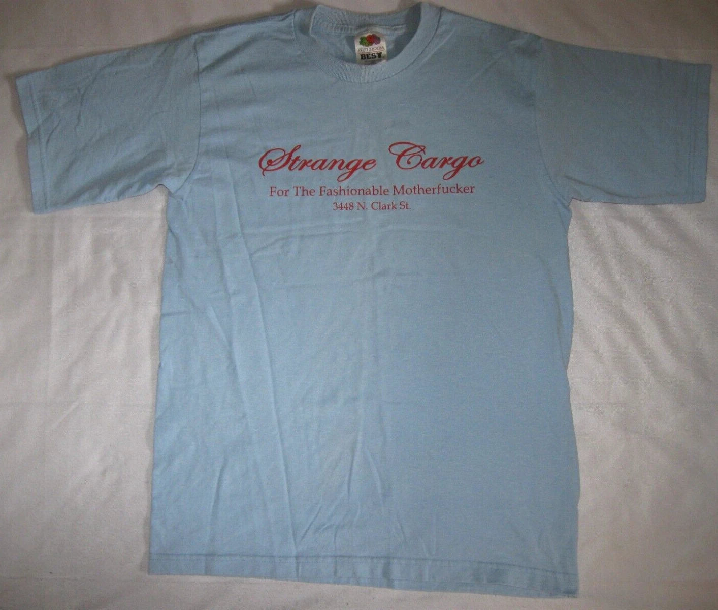 STRANGE CARGO N Clark Street CHICAGO t shirt 14/16 Youth ? Women's ? FASHIONABLE