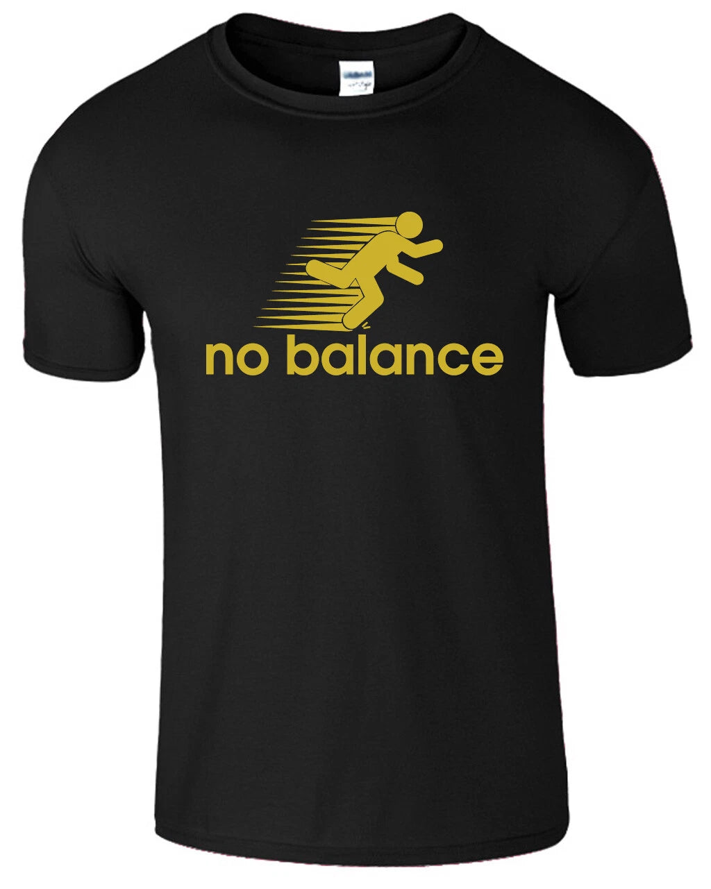 No Balance Mens T-Shirt New Funny Running Motivation Success Gifts Causal Tee