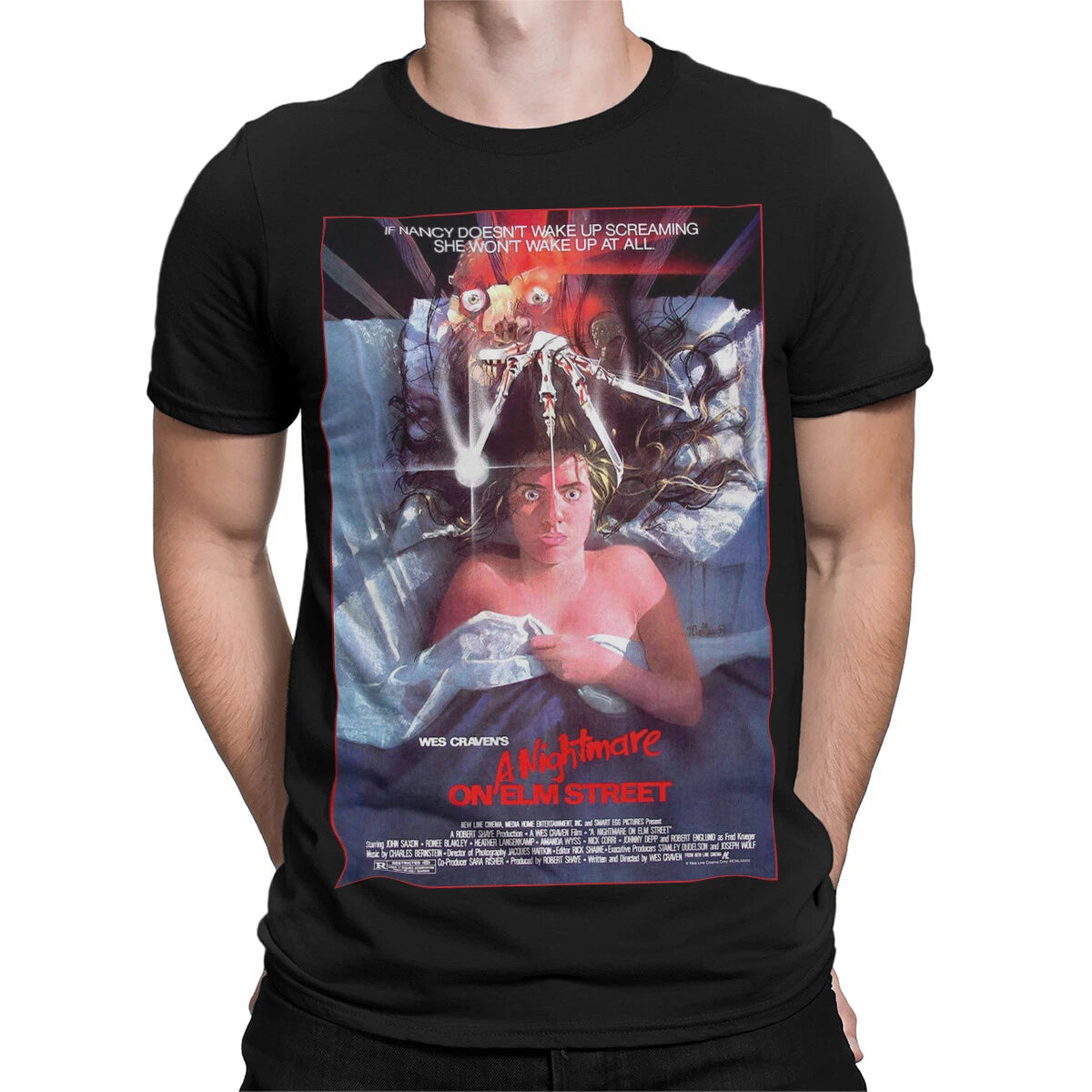 A Nightmare On Elm Street Movie Horror Graphic Mens Womens Tee Shirt