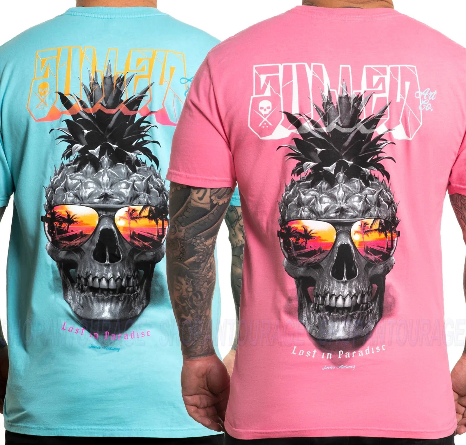 Sullen Pineapple Paradise Premium SCM4340 T-Shirt For Men 2 Colors