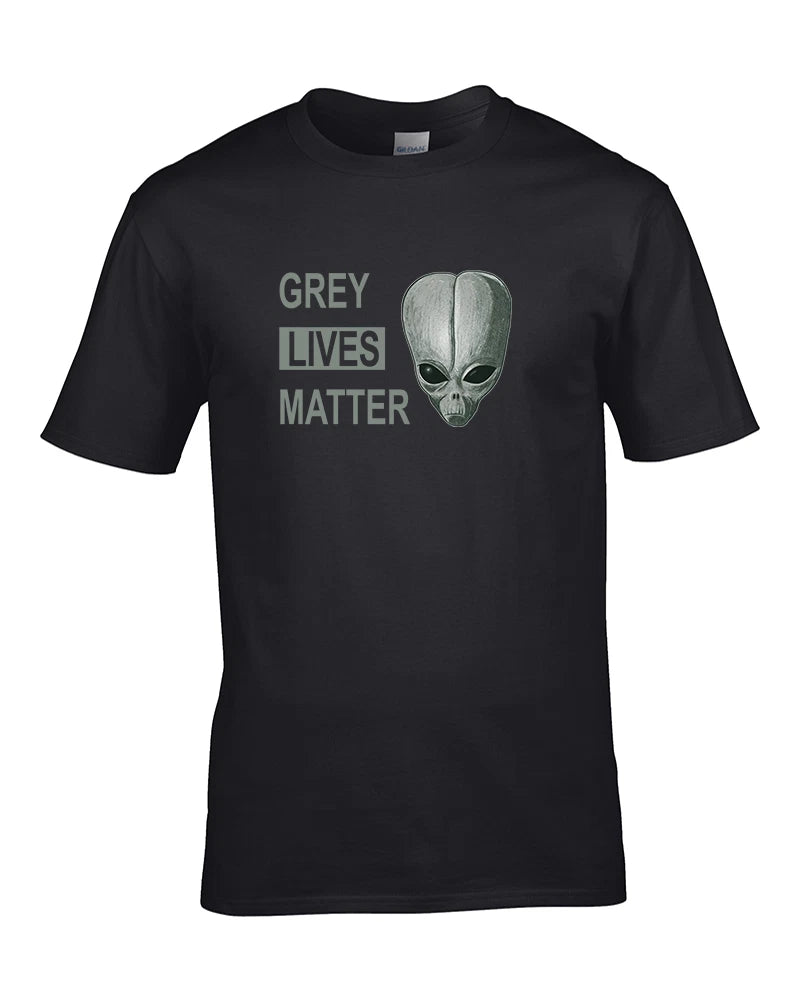 GRAY LIVES MATTER (GLM) - Alien Activist Movement - Men's T-Shirt