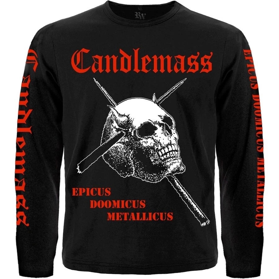 Candlemass "Epicus Doomicus Metallicus" Black T-Shirt  Long sleeve  bathory