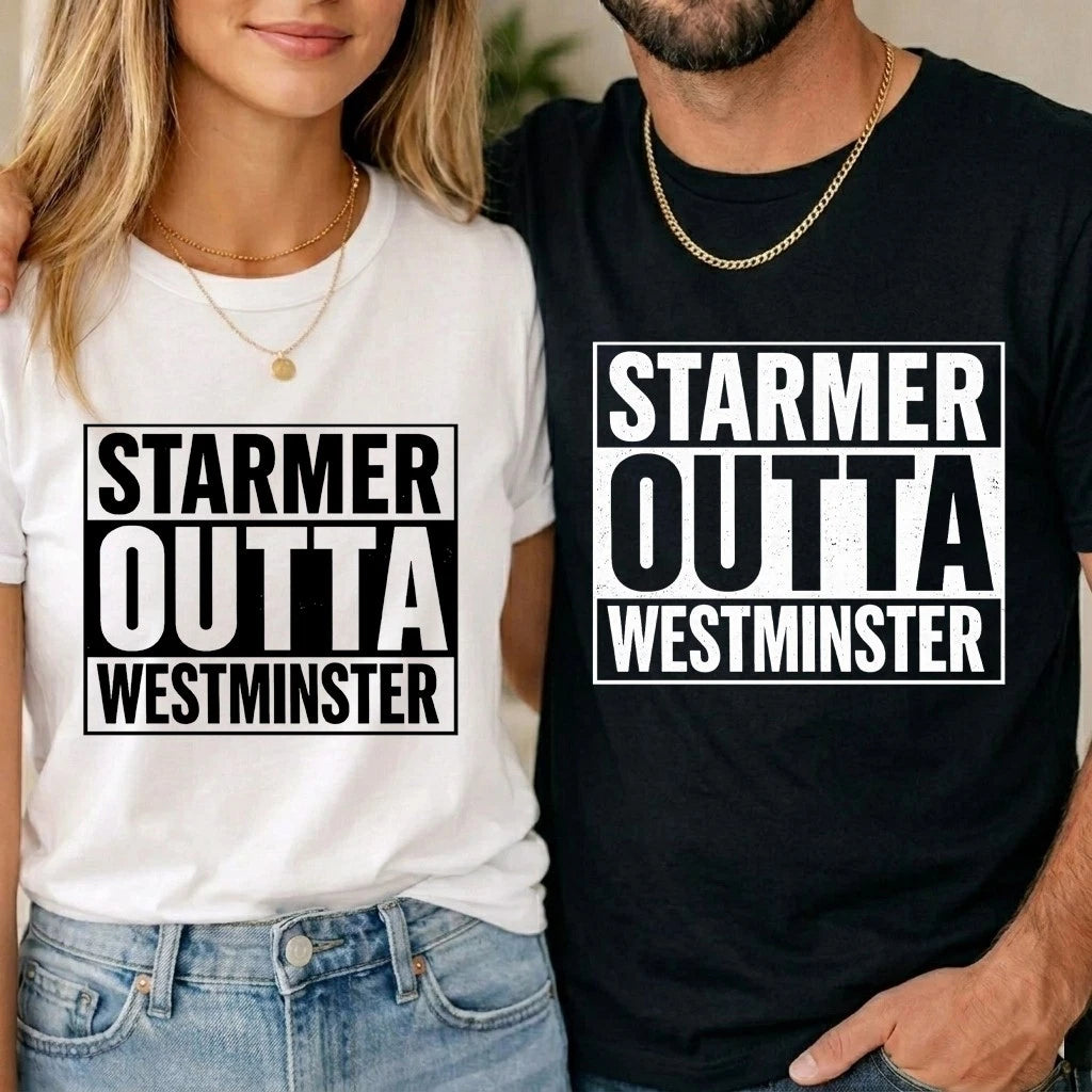 Starmer Outta Westminster Anti Starmer Protest UK Election 2026 Unisex T shirt