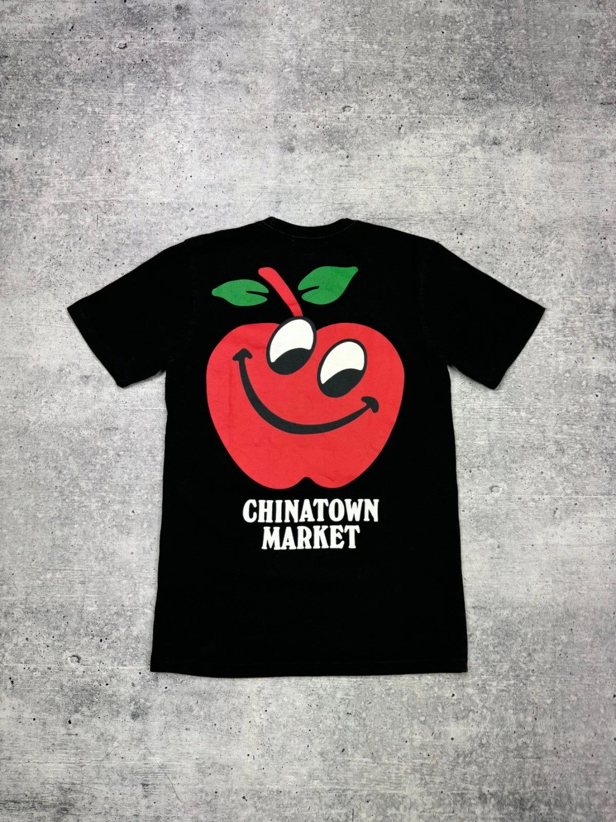 Chinatown Market Big Logo Faded Casual Vintage Tee T-Shirt Y2K Style Man Men S-M