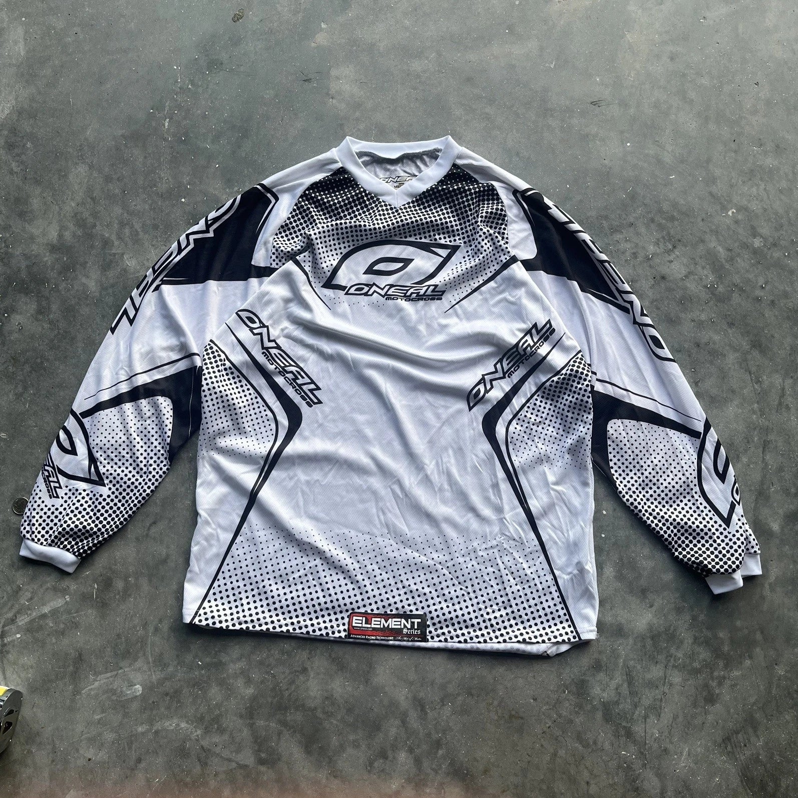 O'Neal Element Series Motocross Jersey Men's M White/Black