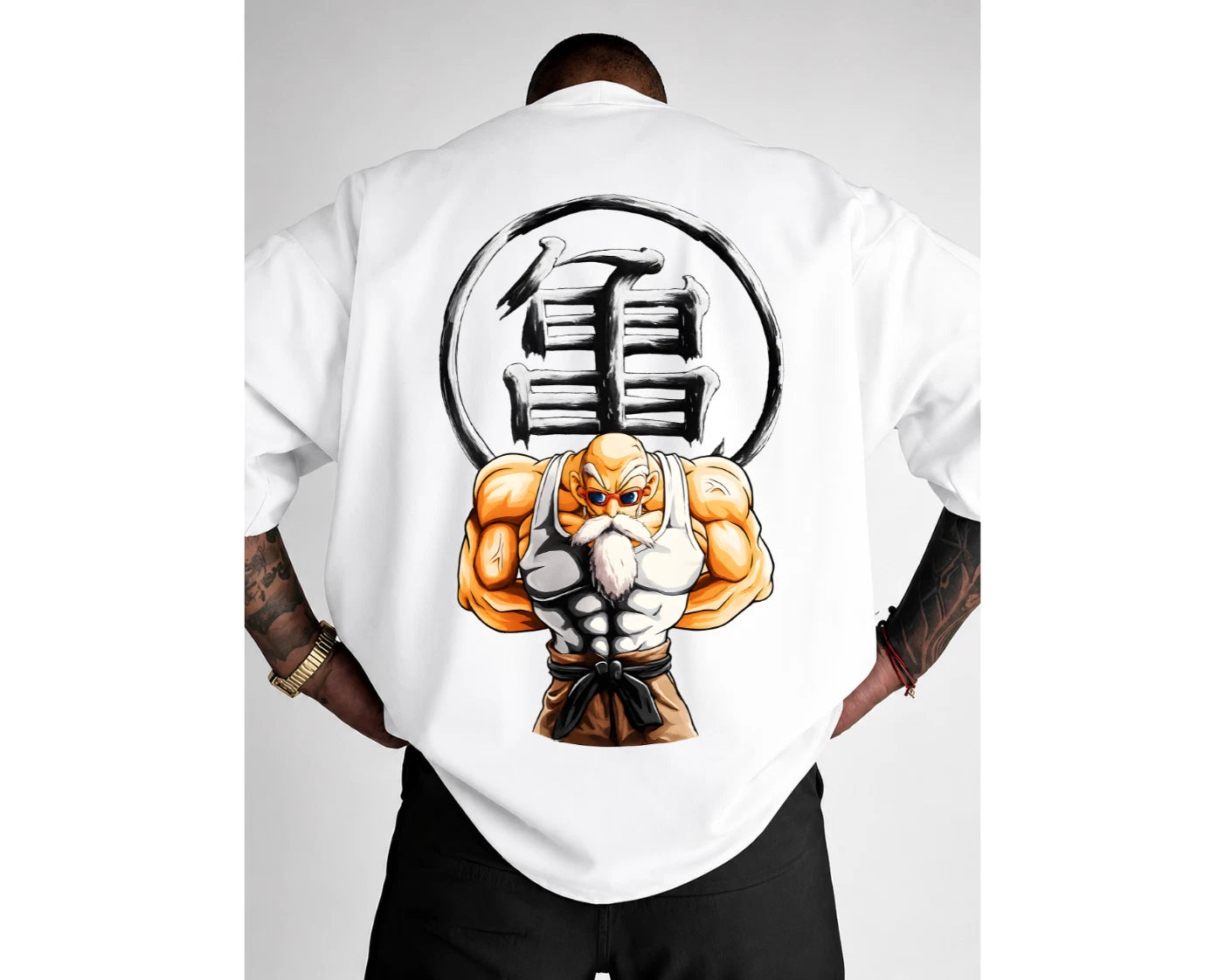 Unisex Japanese Anime Graphic Streetwear Printed Oversized Cotton T-shirt Tee