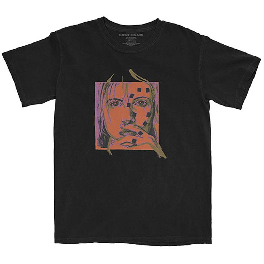 Men's Hayley Williams Petals Sketch (Back Print) Slim Fit T-shirt X-Large Black