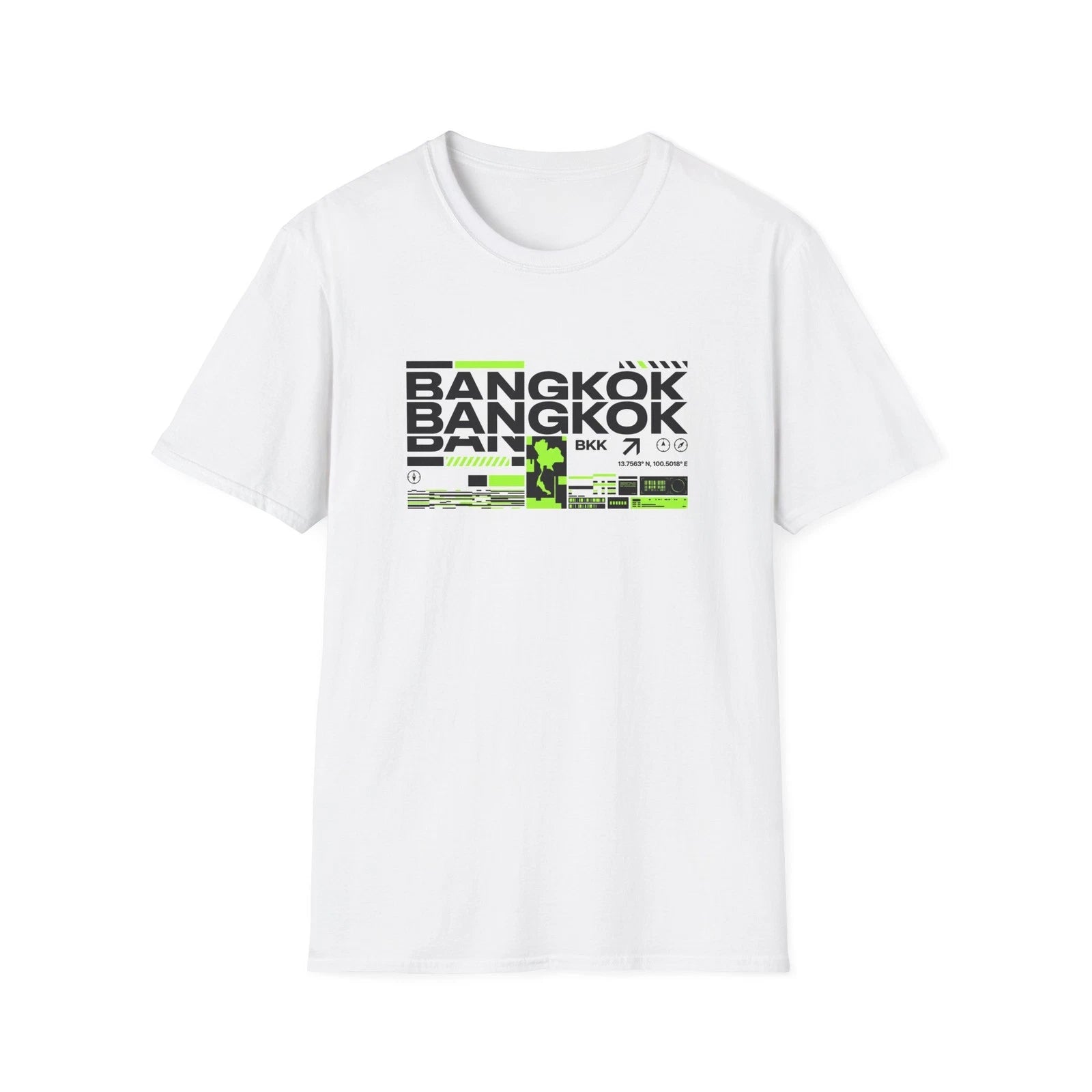 Bangkok Typography T-Shirt Thailand Asian Streetwear Graphic Tee Gift for Him