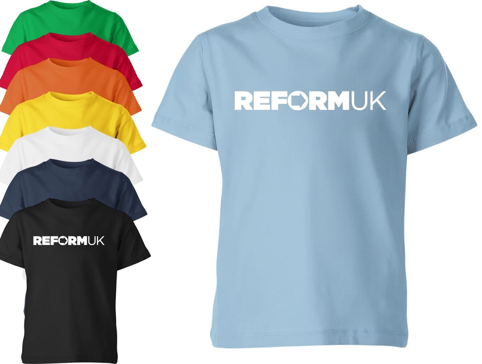 Reform UK 2026 Tshirt Nigel Farage Back Unisex Kids Britain Tee