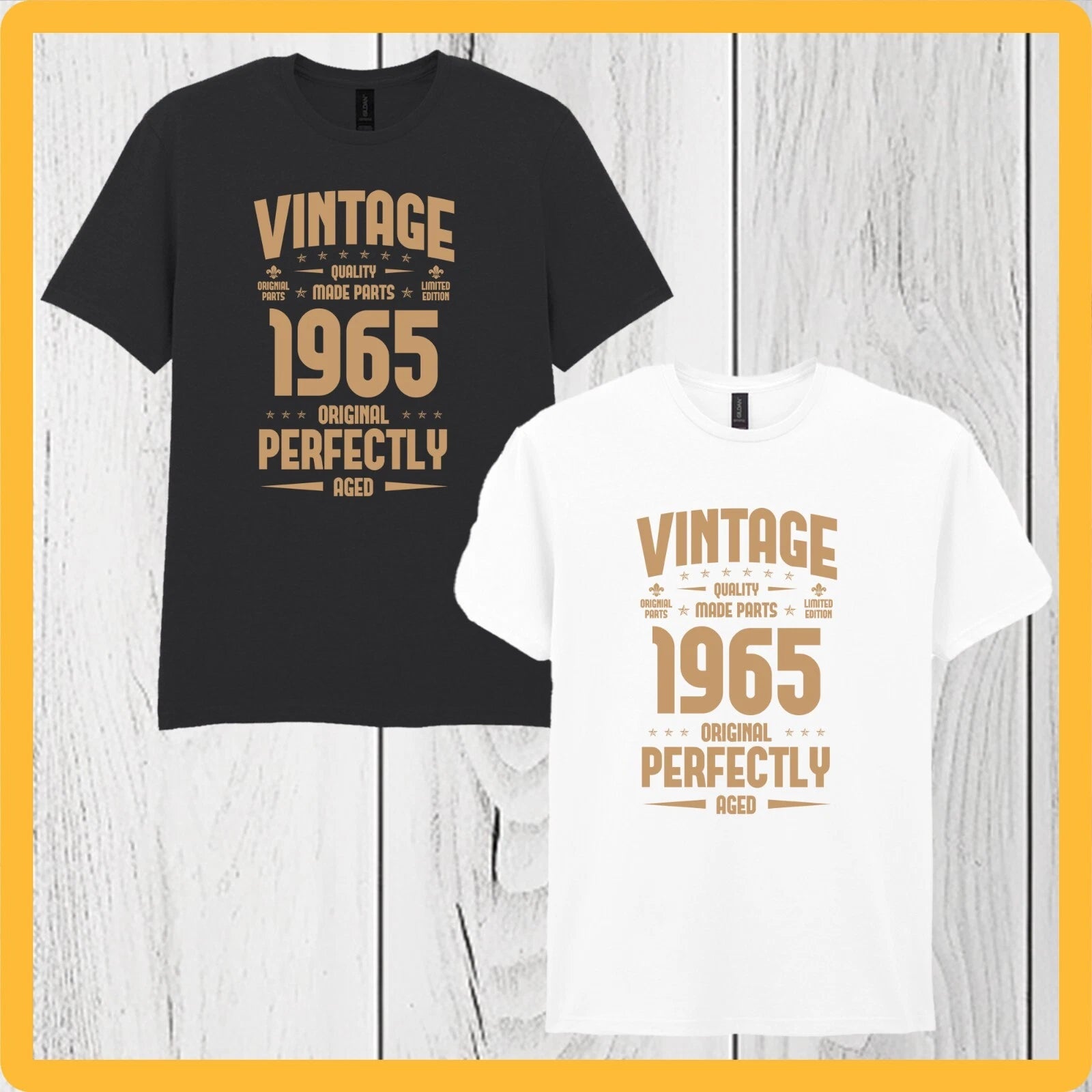 60th Birthday Vintage 1965 Made In 1965 Mens Womens T-Shirt 100% Cotton
