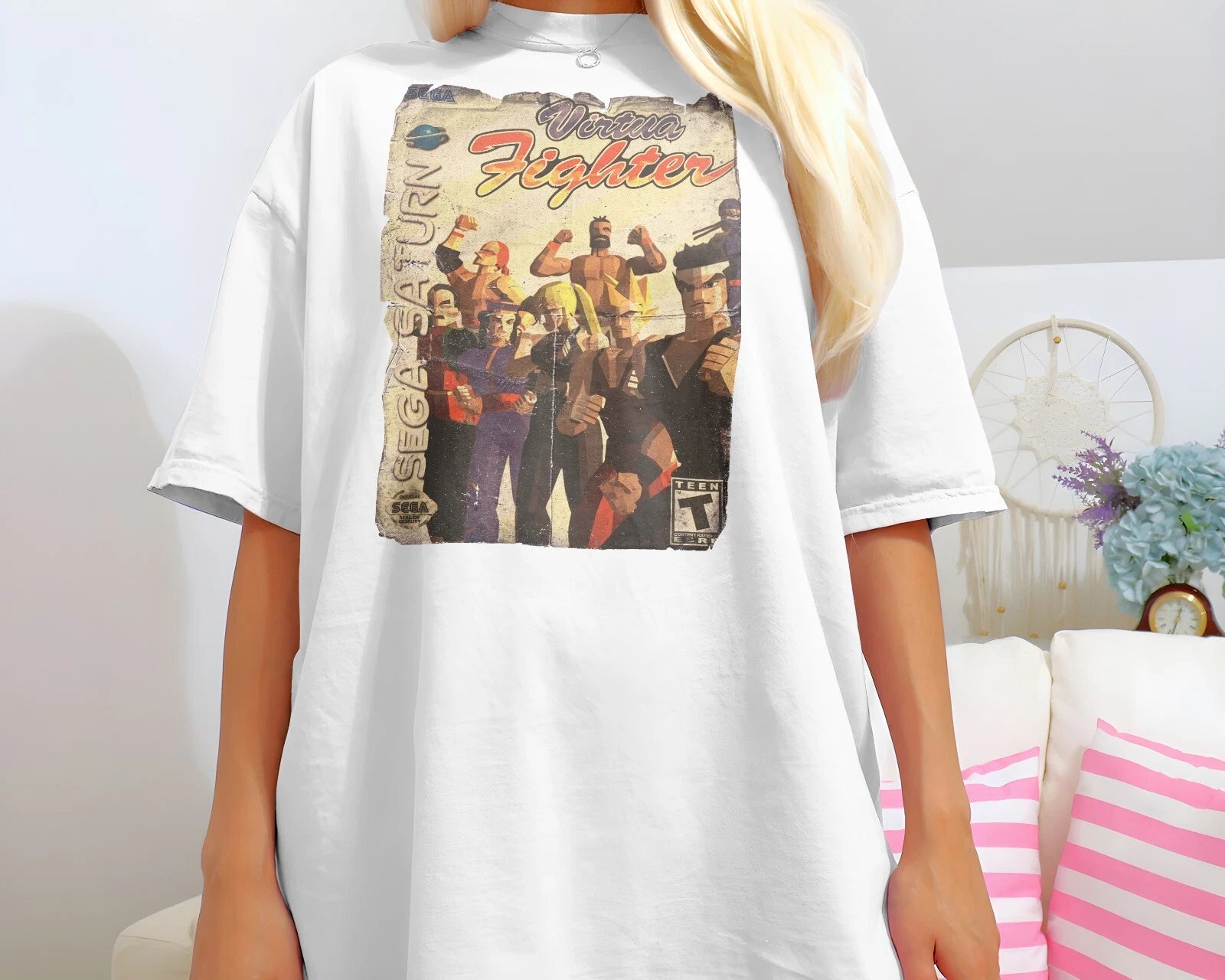 Virtua Fighter - 32 bit S Saturn Game Art T-Shirt 8 Colors Sizes S-5XL