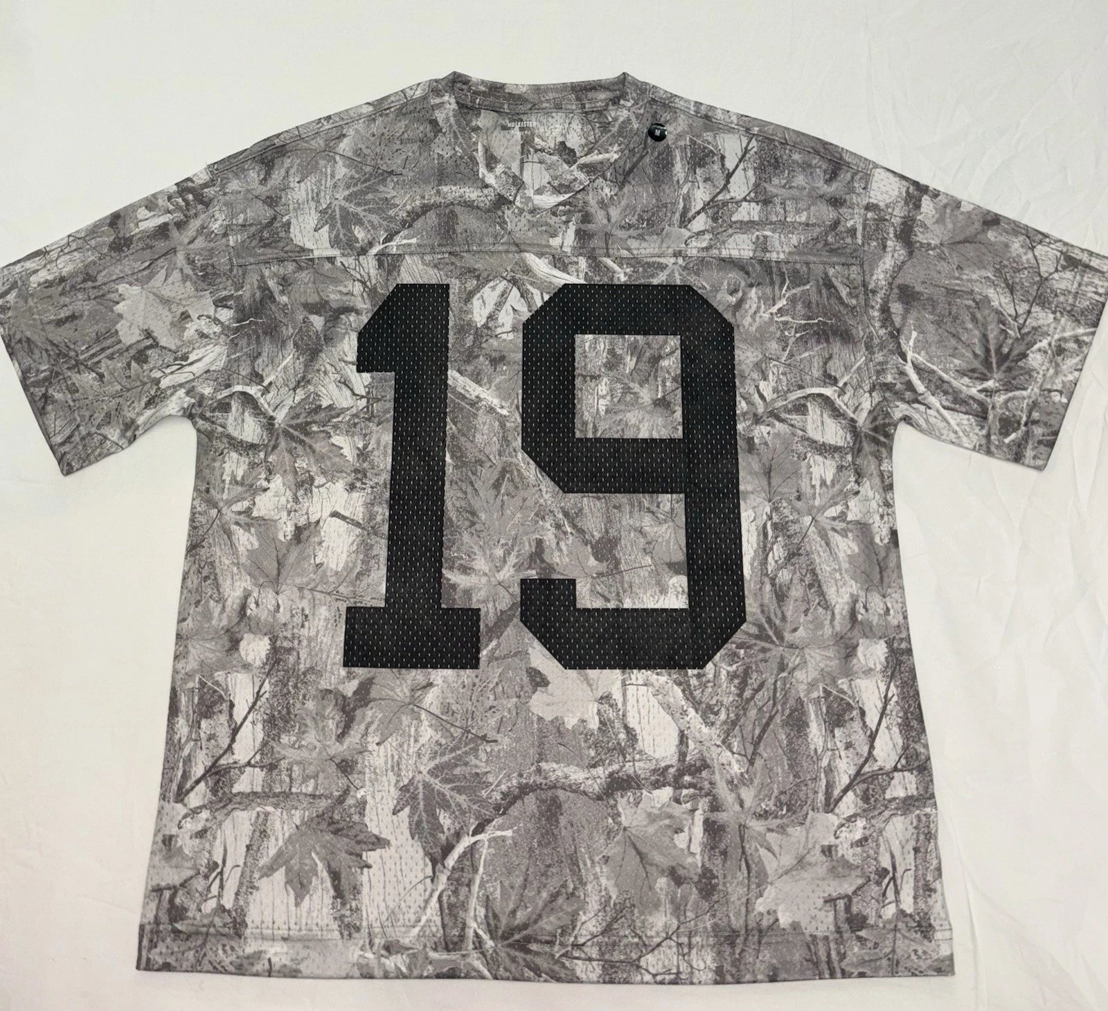 HOLLISTER Baggy Graphic Camo Jersey SIZE Medium
