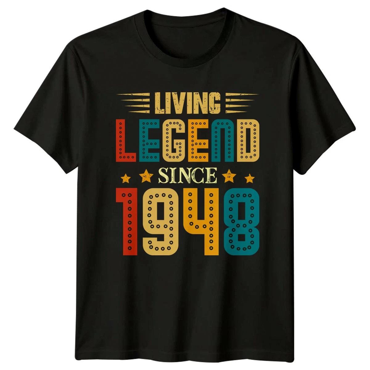 Living Legend Since 1948 T-Shirt 1948 Retro Birthday 78th Birthday Gift For Him