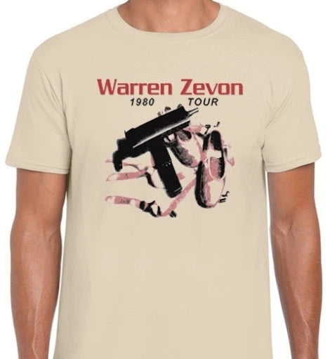Warren Zevon T Shirt Music 1980 Tour Bad Luck Streak Werewolves Of London GT434