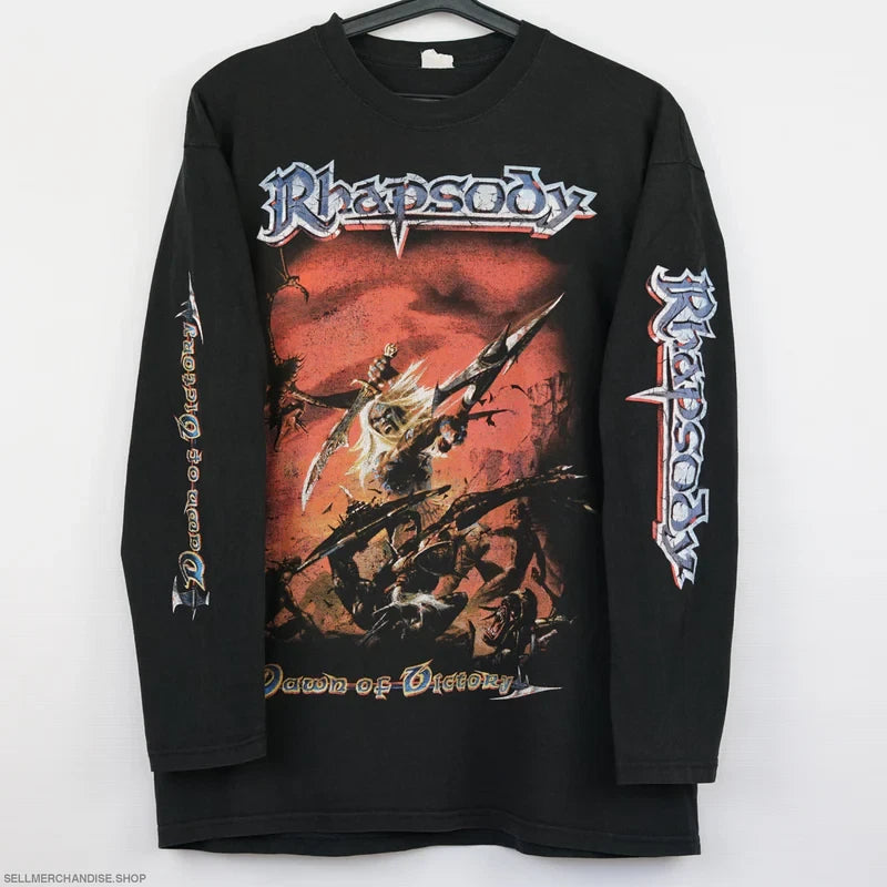 Vintage Rhapsody t shirt 2000 power metal