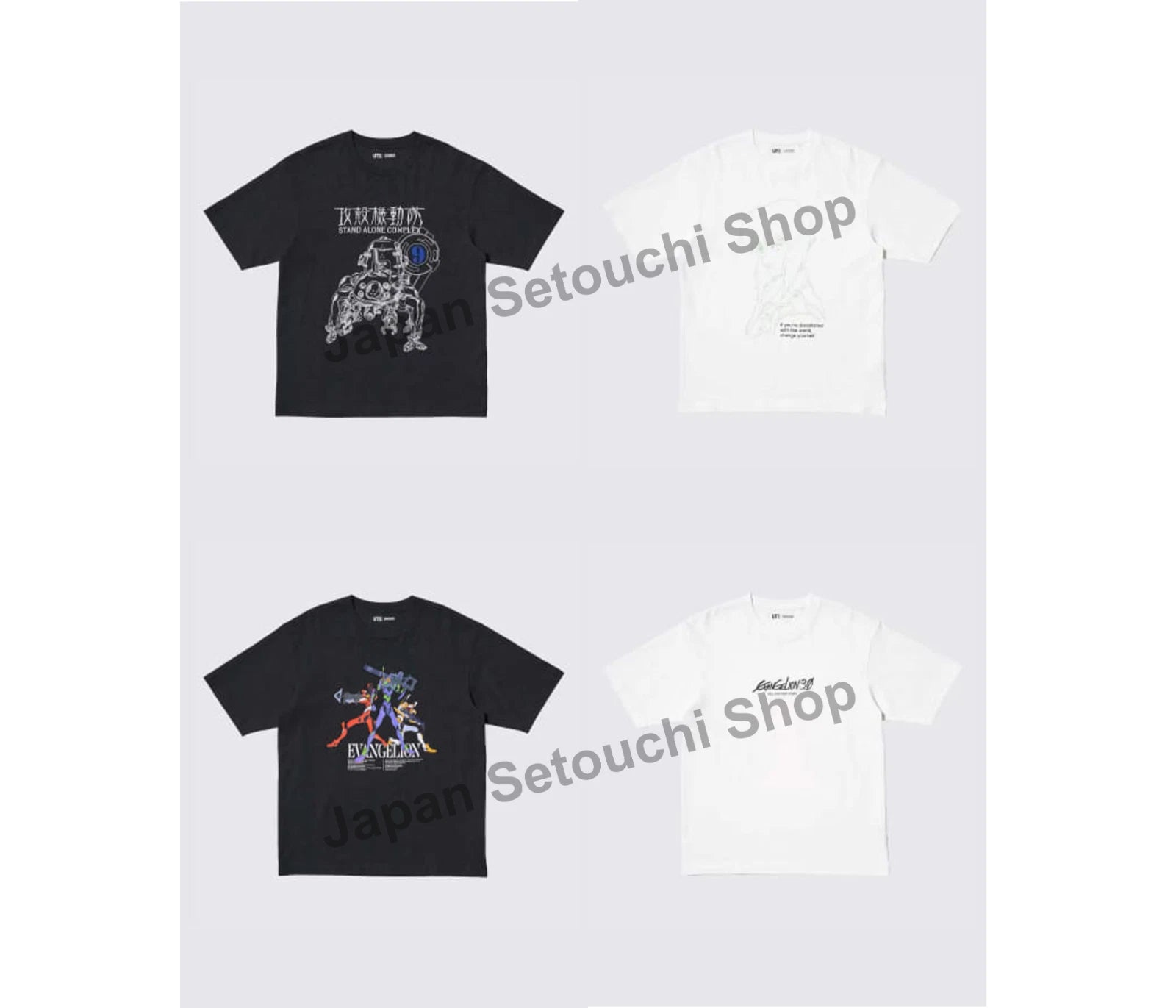 UNIQLO UT Graphic T-shirt x SF Anime GHOST IN THE SHELL EVANGELION New Japan
