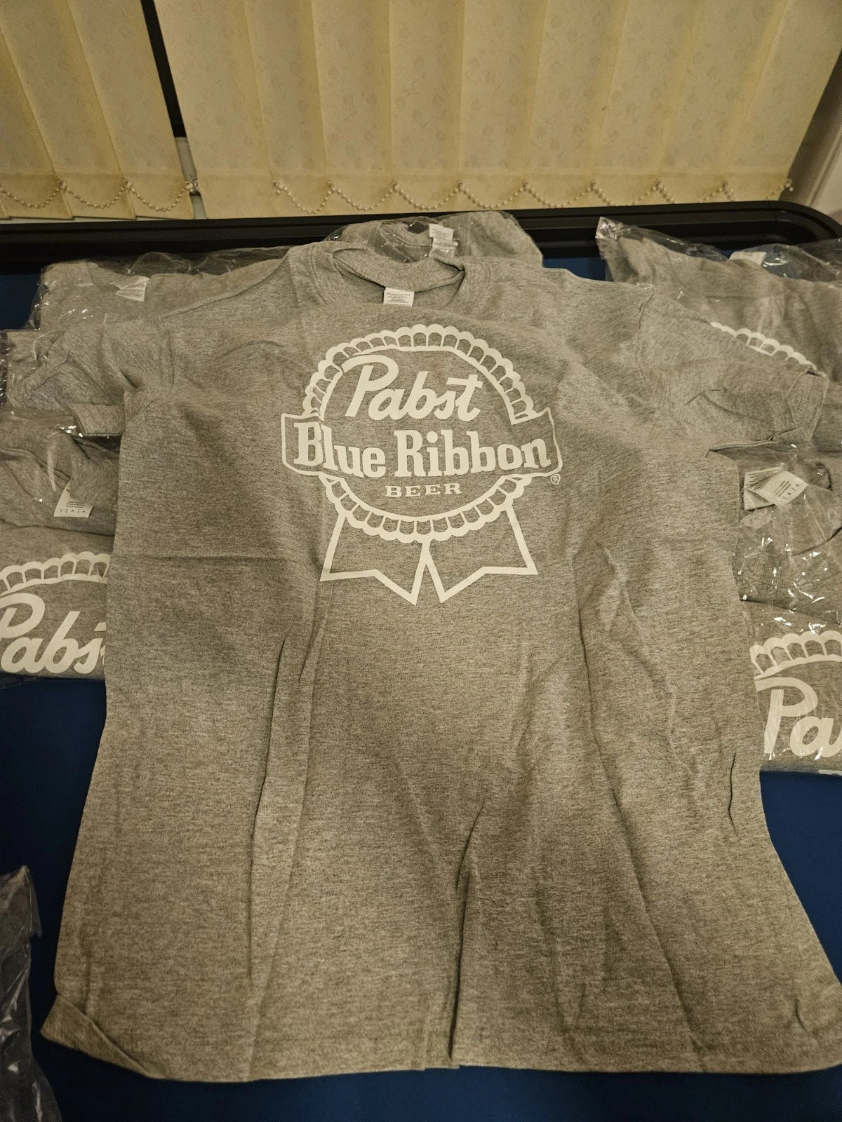 PABST Blue Ribbon Beer T-shirts Grey - Multiple Sizes Available
