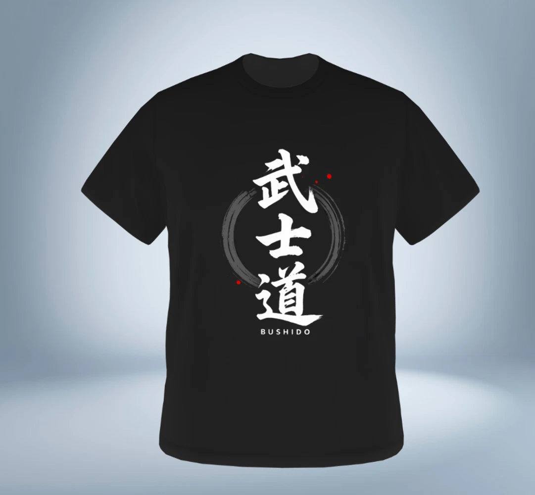 KANJI Collection – BUSHIDO T-Shirt（Black）Original Tokyo Treasures Japan