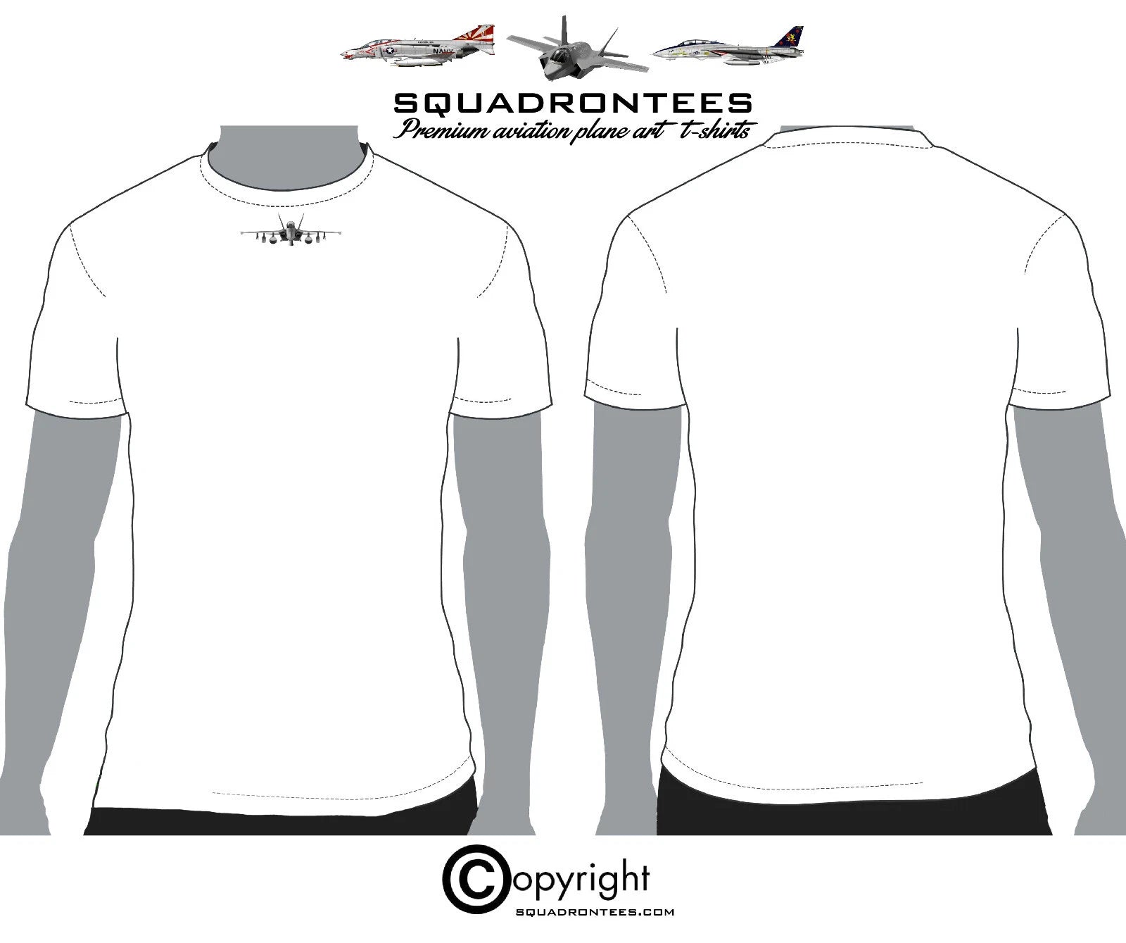 EA-18G Growler Neckline Tee - Premium Plane Art T-Shirt