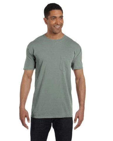 Comfort Colors Mens Short Sleeve Garment Dyed Shirt With Pocket 6030 S-3XL