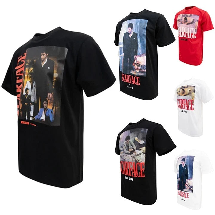 REASON Men's Scarface Tony Graphic T-Shirt SCFT23-03, SF-46, SF12, SF18