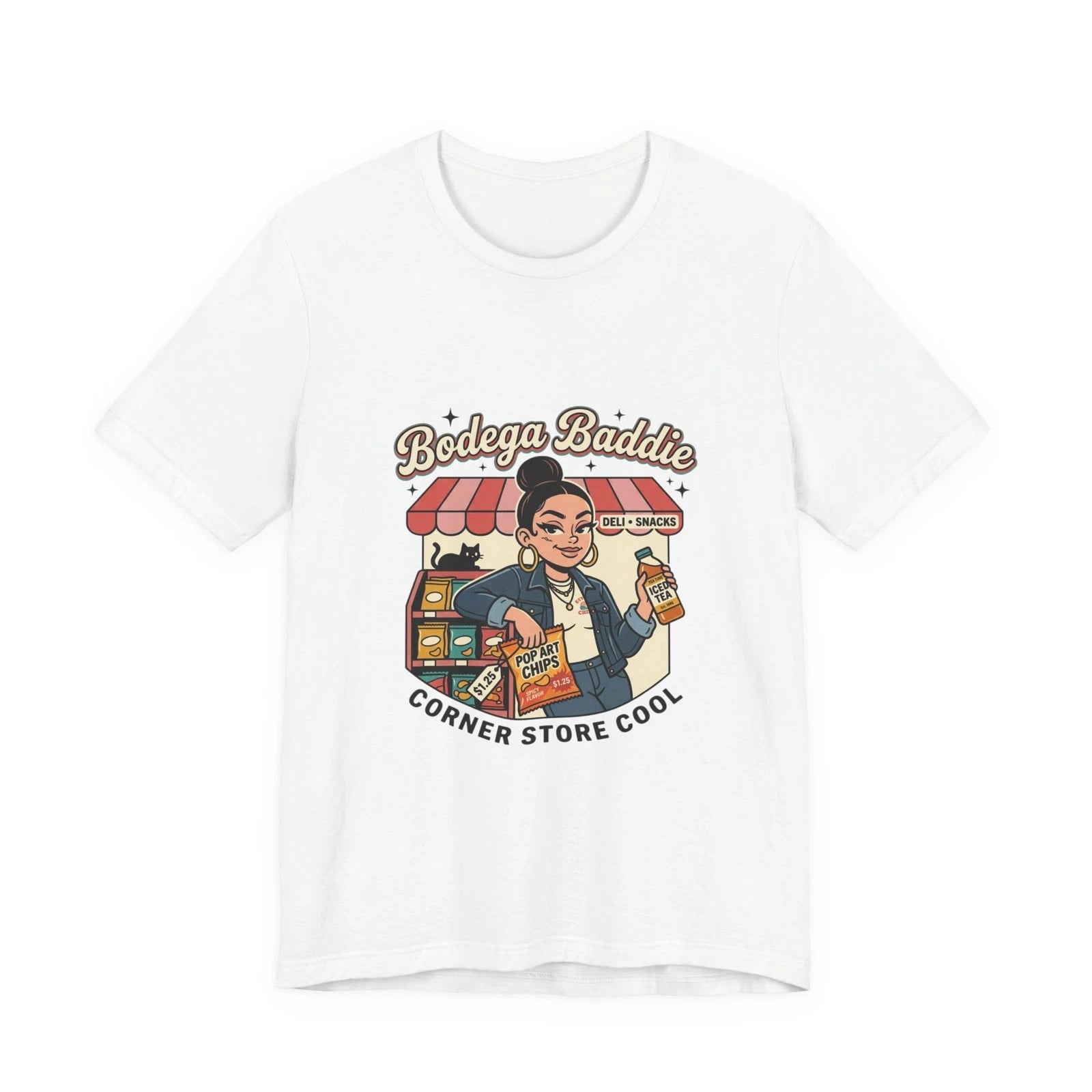 Bodega Baddie Tee | NYC Spanglish, Y2K Deli Sign Vibe