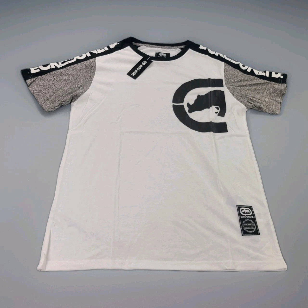 Ecko Unltd.  Men's T-Shirt Panel Body Construction Short Sleeve Tee Size Large
