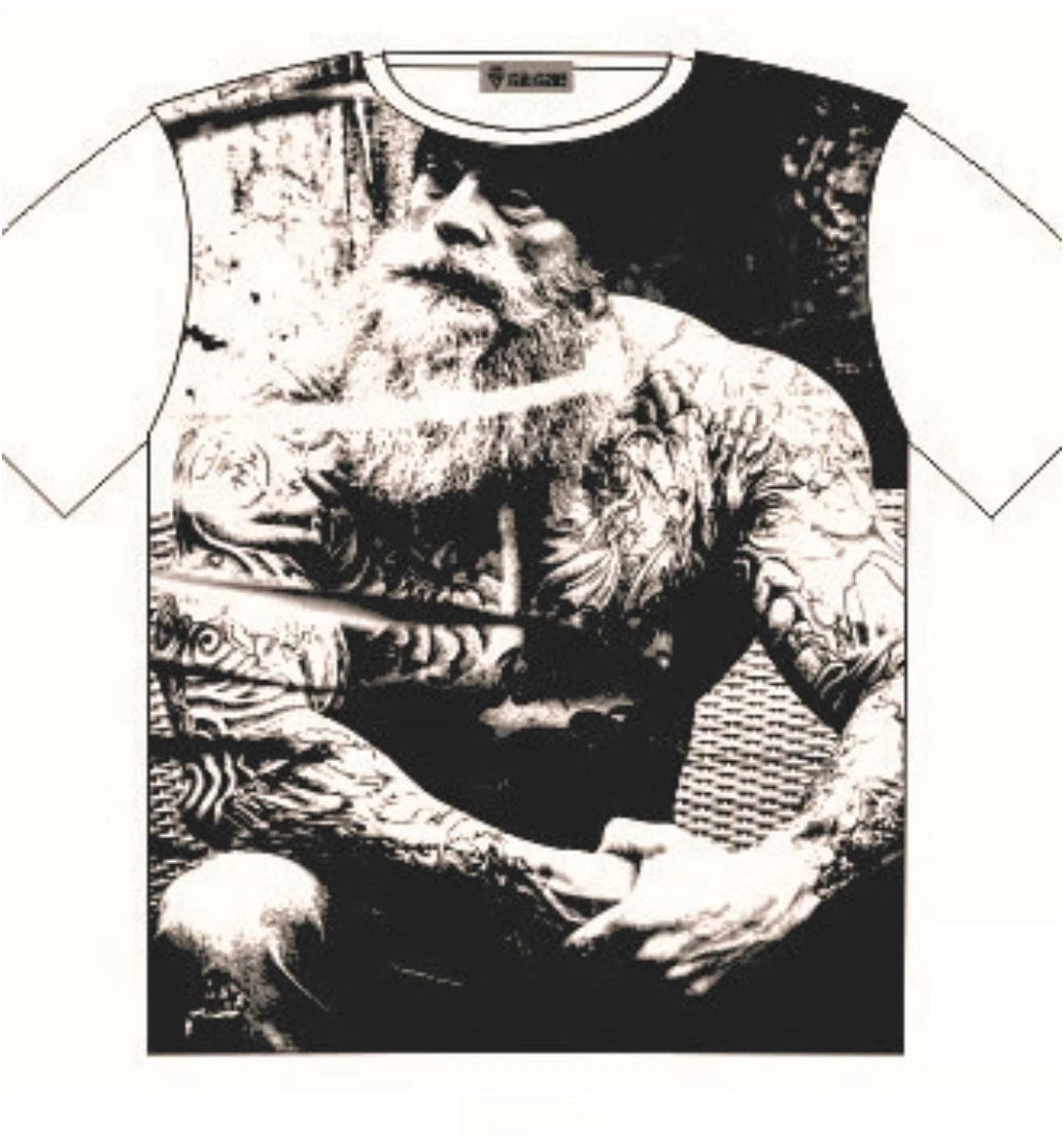 Tattooed Biker Body Builder T Shirt Street Fashion Mens Ladies