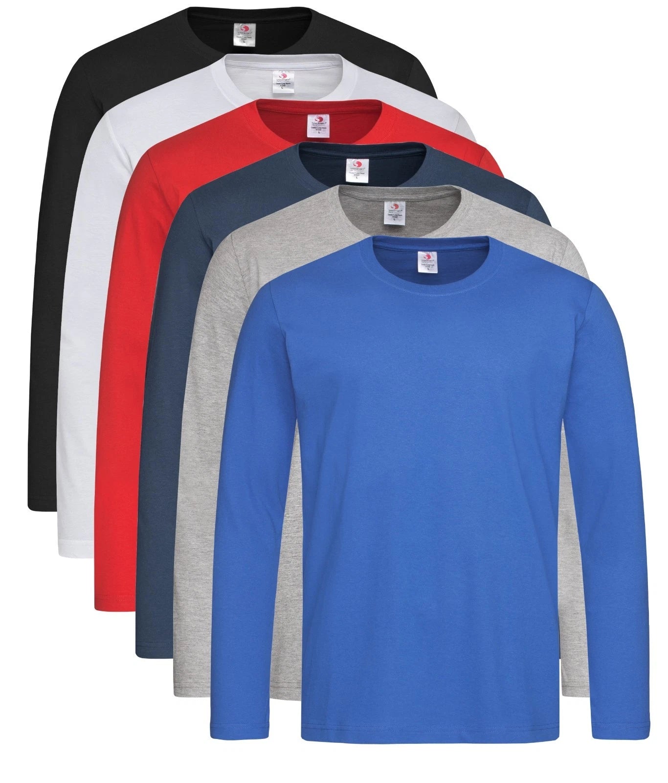Stedman Classic ST2500 Plain Cotton Long Sleeve Tee T-Shirt Tshirt S - XXXL