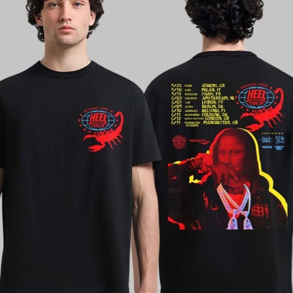 Westside Gunn Heel The World Tour 2026 Europe And UK Schedule T-Shirt