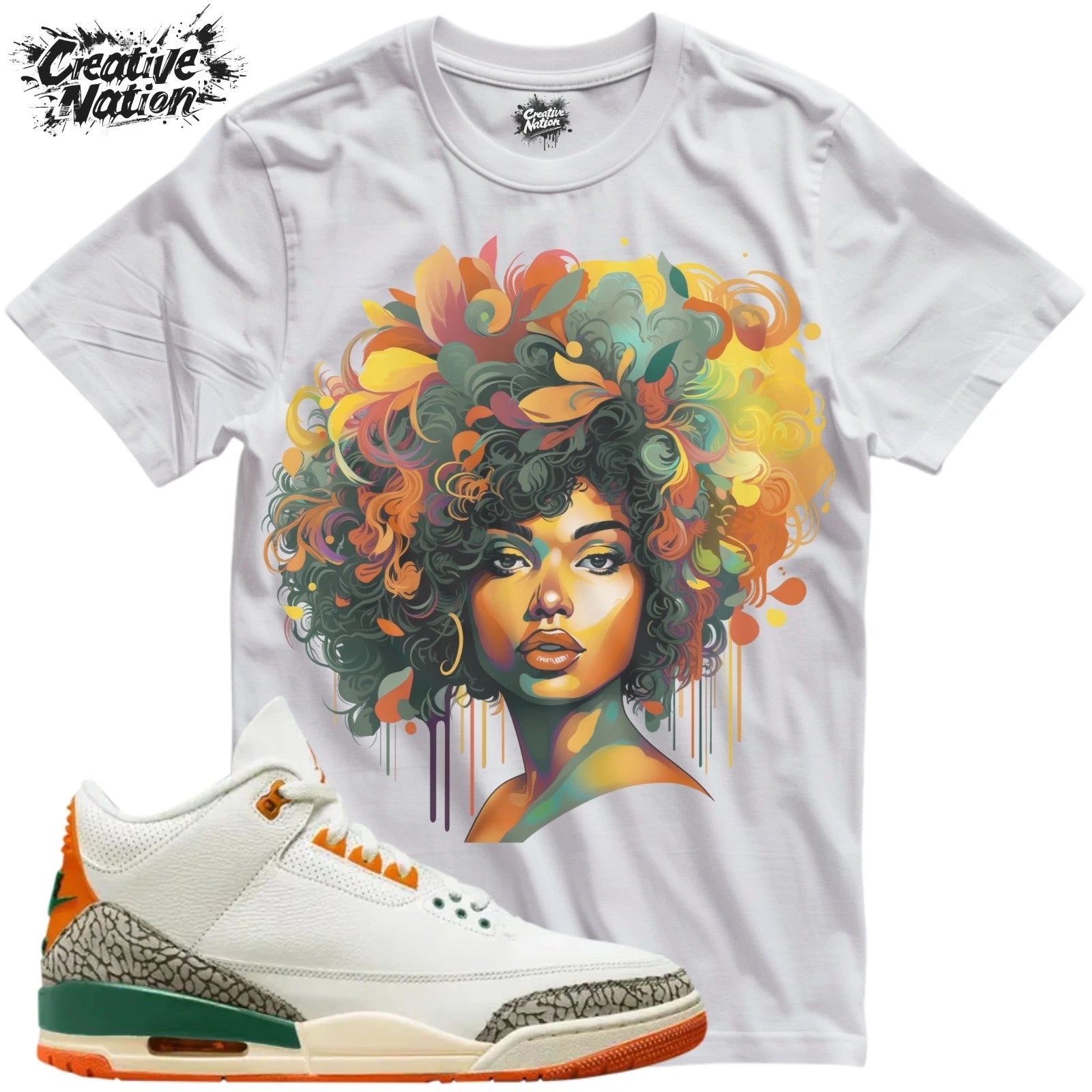 Shirt To Match 3 Unisex Tee Sneaker Shirt Afro Shirt For Sneaker Tee