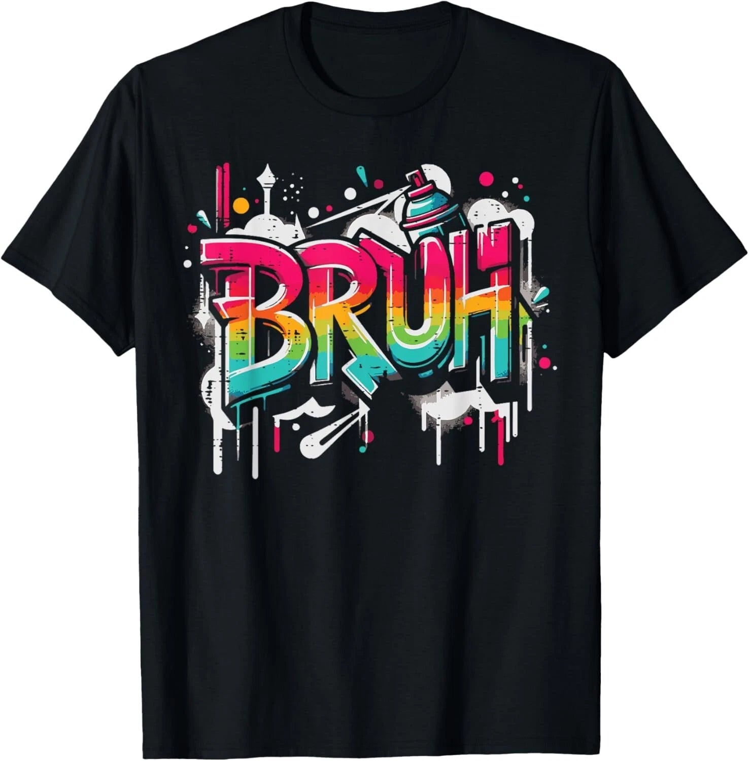 Bruh Graffiti Funny Saying Street Art Meme Men Boys Kids T-Shirt