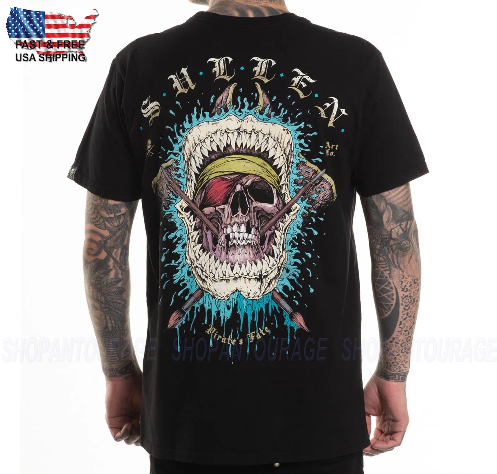 Sullen Art Collective Fairy Pirates Premium SCM7232 T-Shirt For Men