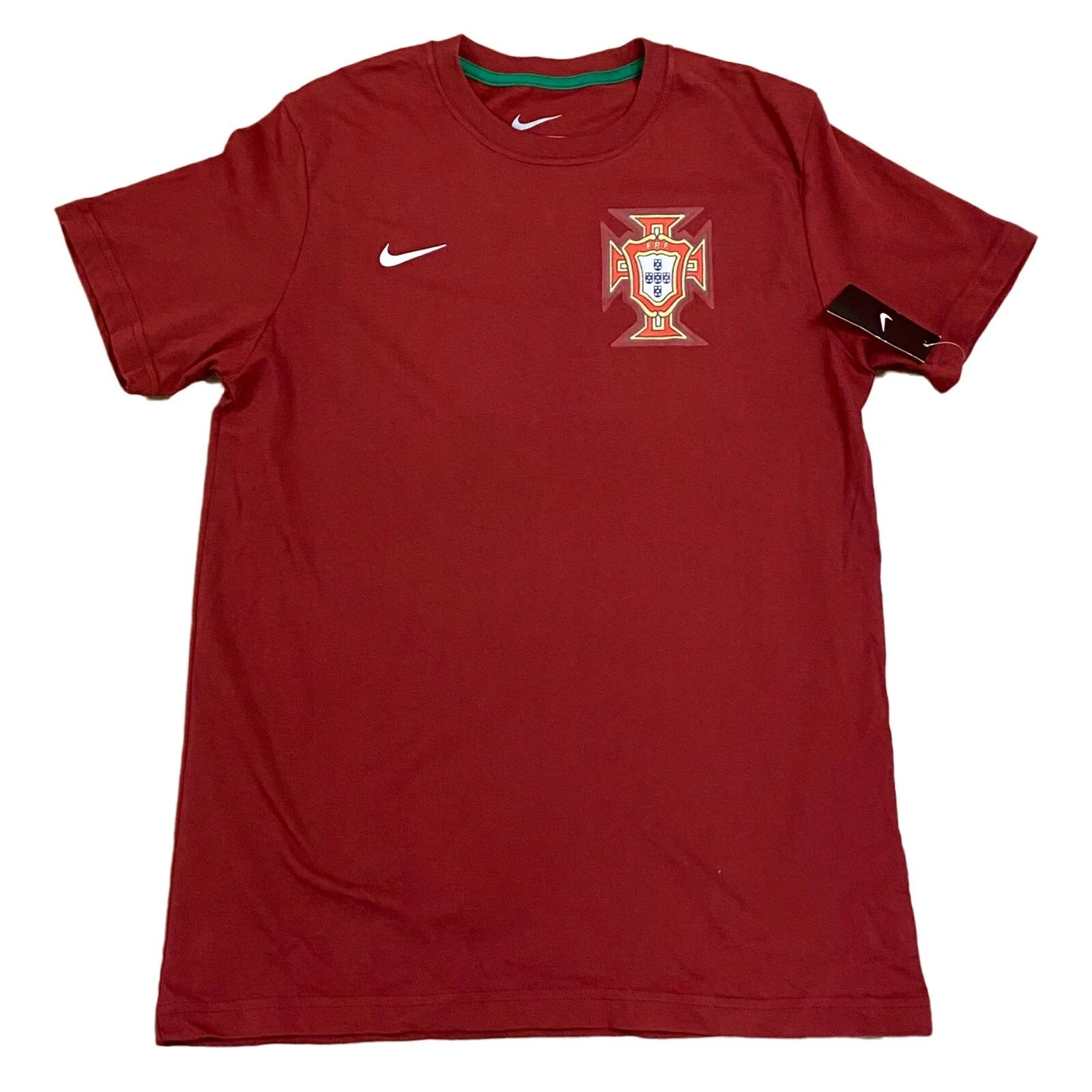 Nike Portugal Soccer Shirt National Team Core Men's Tee T-Shirt Slim Fit, 608616