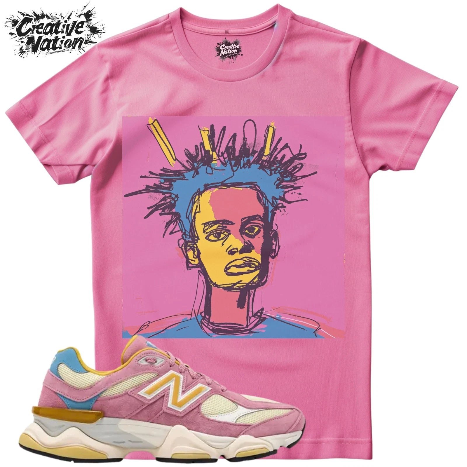 Shirt To Match New Balance 9060 Pink Taffy Calcium Unisex Tee Psychedelic Shirt