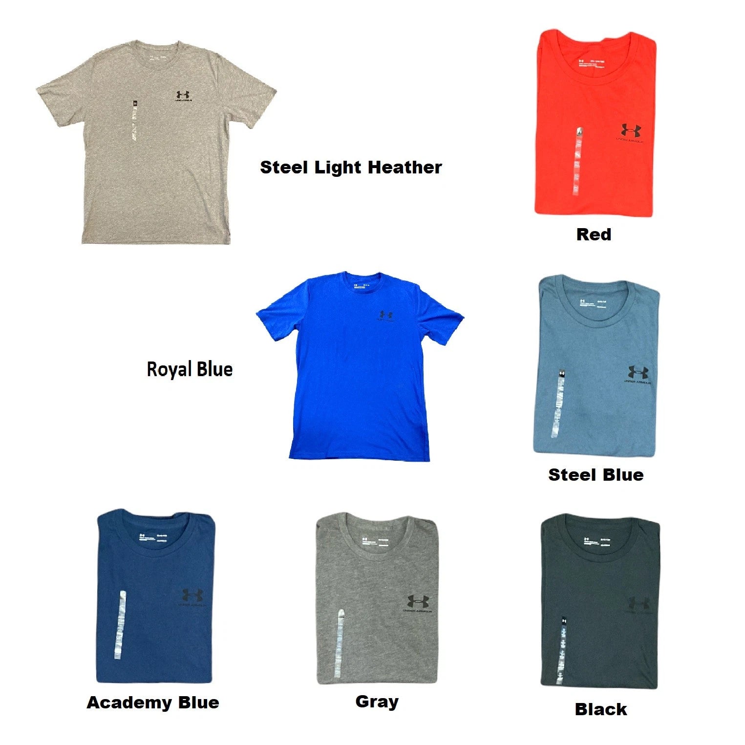 Under Armour Men's Sportstyle Left Chest Short Sleeve Heat Gear T-Shirt