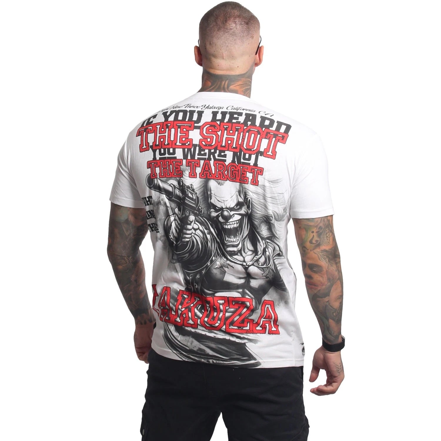 New Yakuza Men's Target Regular T-Shirt - White