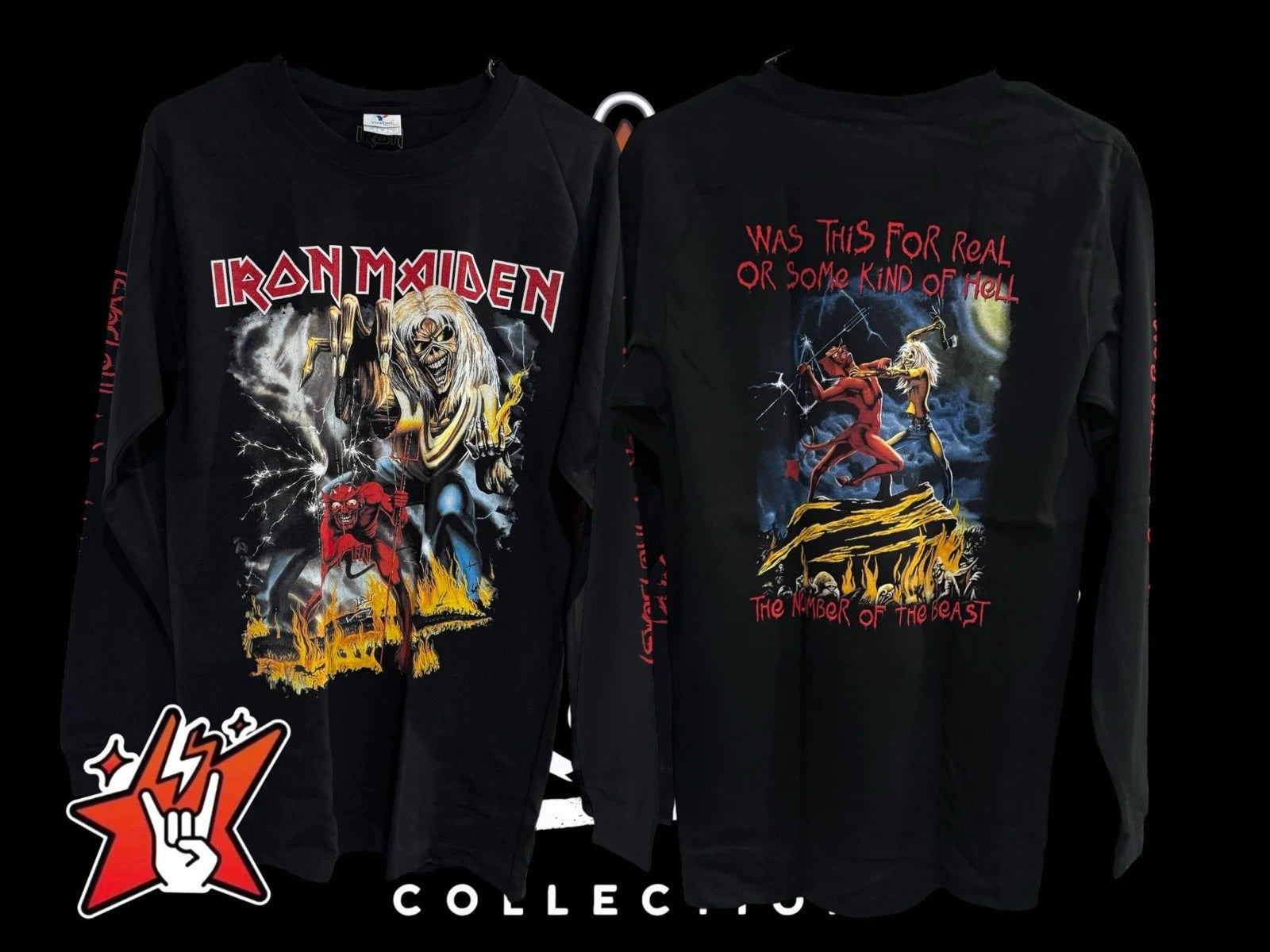 Iron Maiden T-Shirt New Long Sleeve Megadeth Metallica Judas Priest