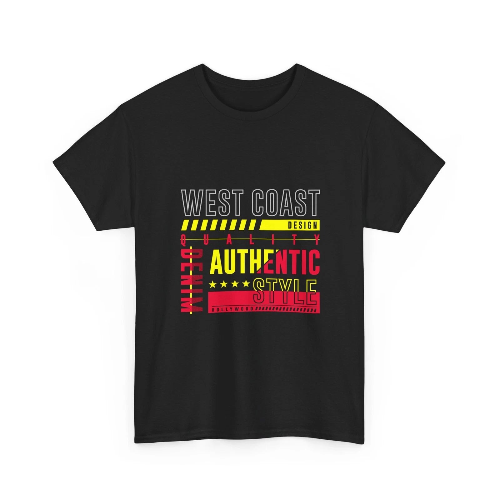 West Coast Authentic Graphic Tee | Retro Urban Street Style, Cool Unisex T-Shirt
