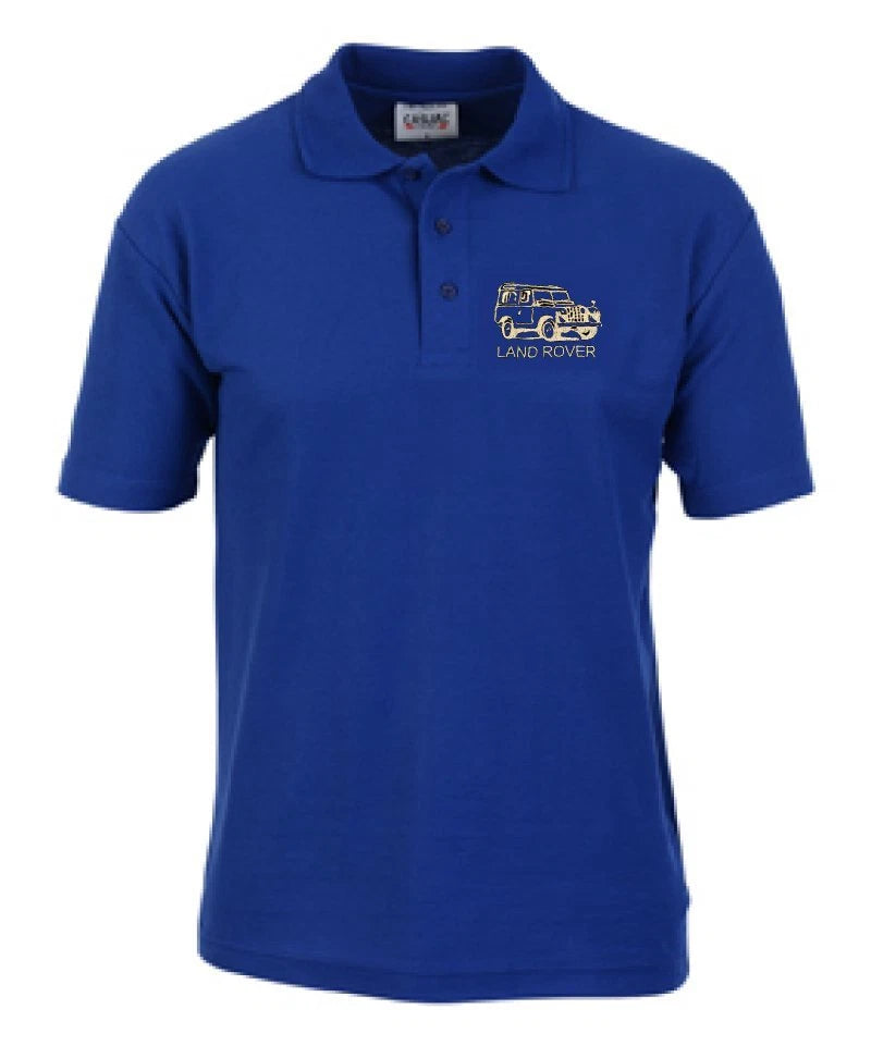 Land Rover Series Polo Shirt Embroidered Classic Car Personalised Free P&P