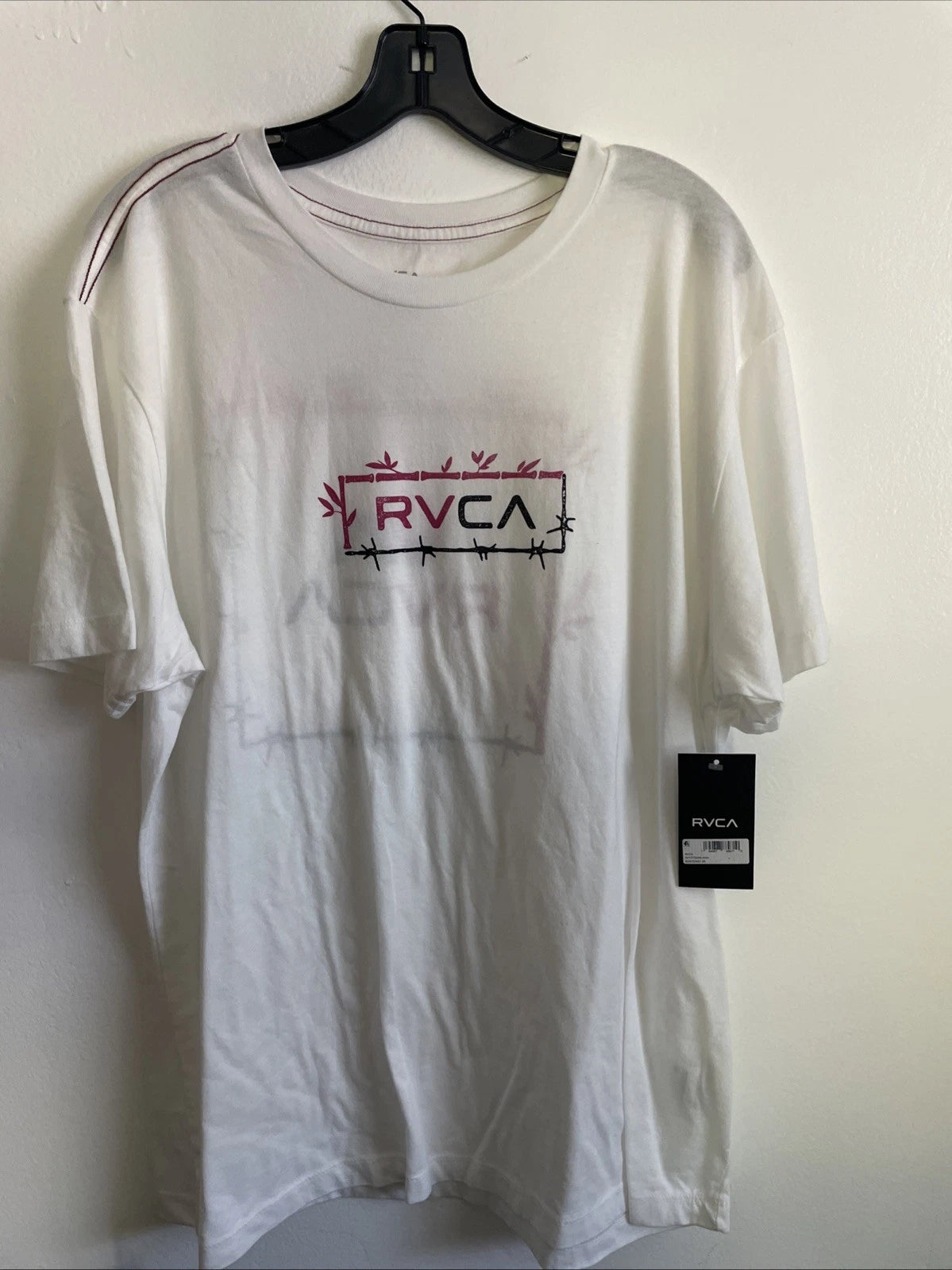 New Mens RVCA Artist Graphic Street Style Surfer Short Sleeve Tee Shirt Size XXL