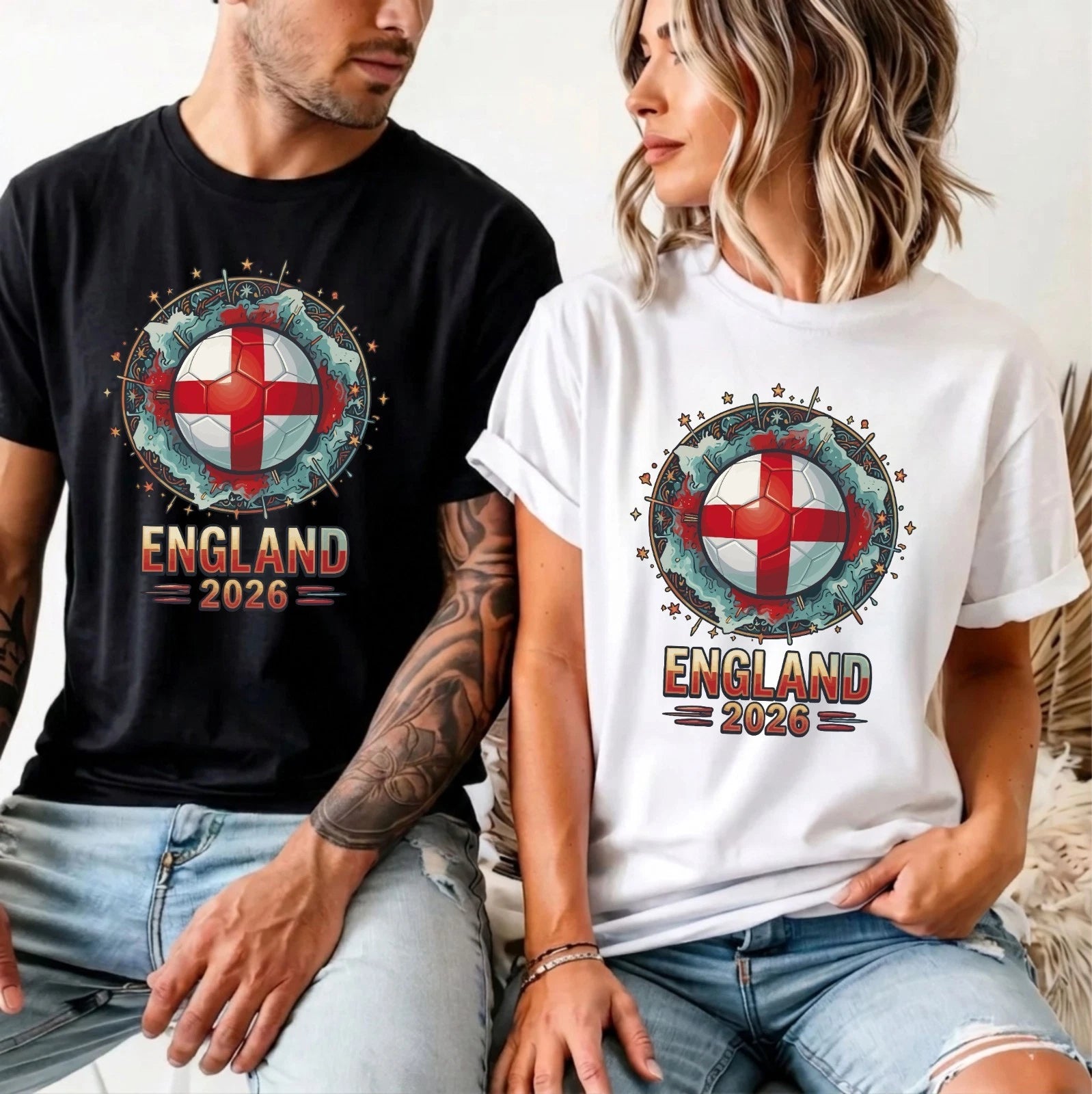 England 2026 World Cup T-Shirt - Funny Football Team - Sports Lover Gift Tee Top
