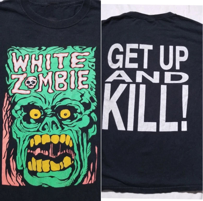 White Zombie La Sexorcisto Long Sleeve T-Shirt Horror Metal Graphic Tee S-5XL