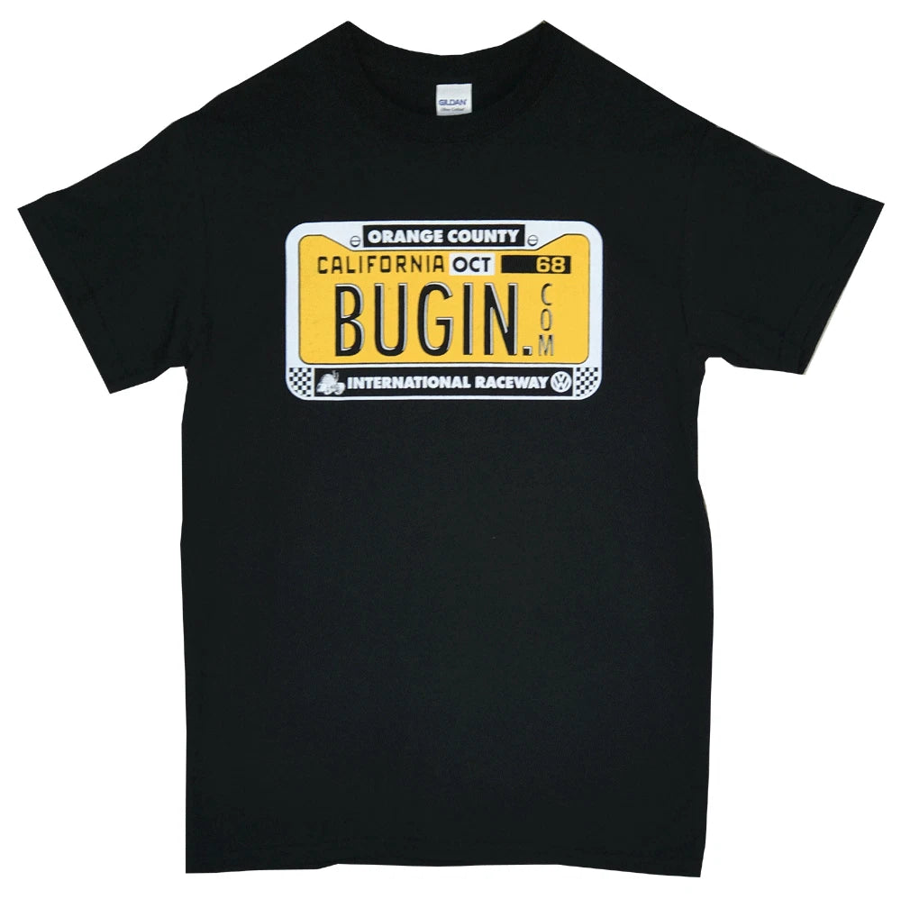 BUG-IN "License Plate" Logo  T-Shirt - Volkswagen - VW - Air Cooled - Cal Look