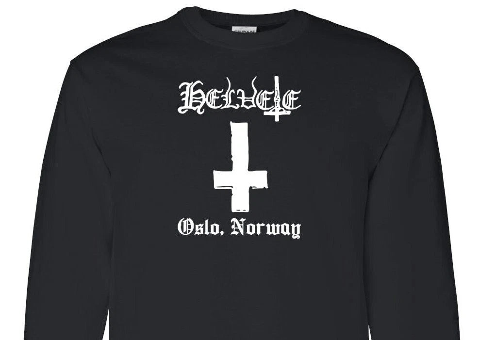 Helvete Long Sleeve T-Shirt black metal Mayhem
