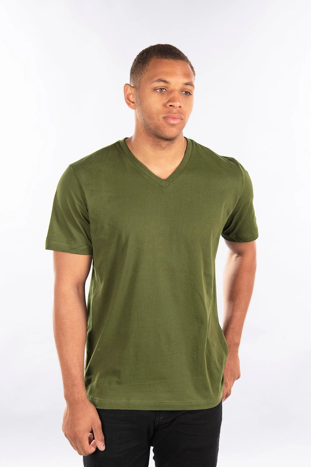 City Lab Mens Fitted V-Neck T-shirt