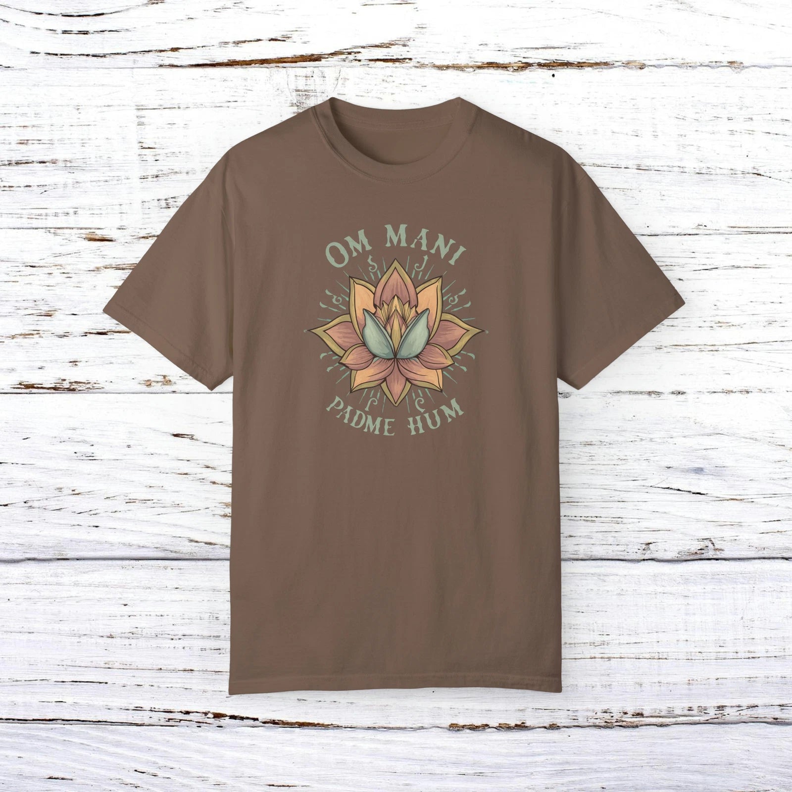 Om Mani Padme Hum - Unisex Garment-Dyed T-shirt