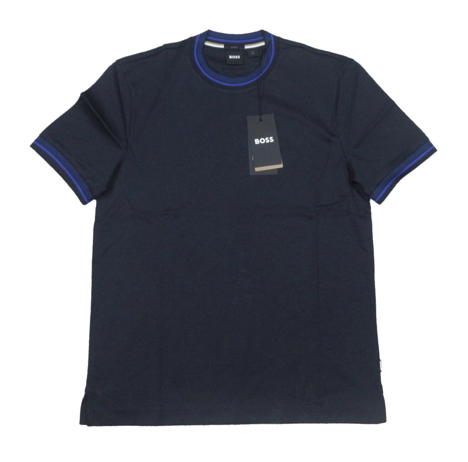 Boss Hugo Boss Men's Navy Tessler 143 Crew-Neck Slim Fit Short Sleeve T-Shirt
